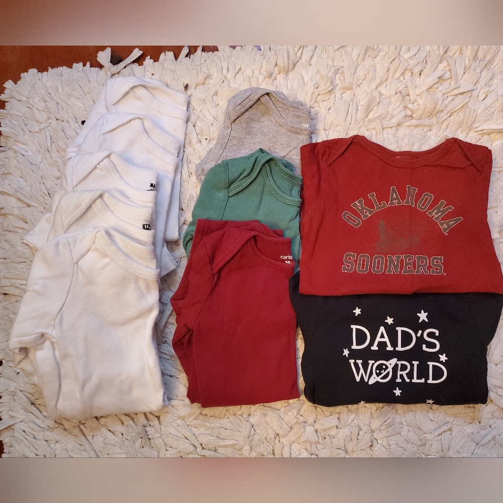 Assorted Baby Long Sleeve Onesies